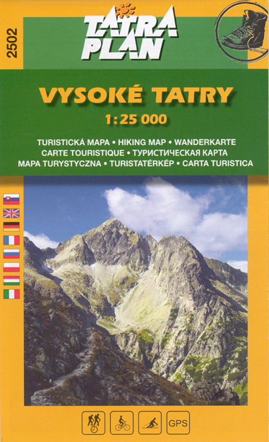 Turistická mapa Tatraplan 2502 Vysoké Tatry 1:25 000 - slov.