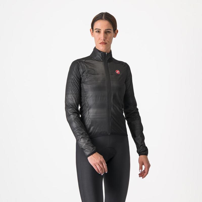 Castelli 24539 SQUALL SHELL W 085 svetlá čierna -S