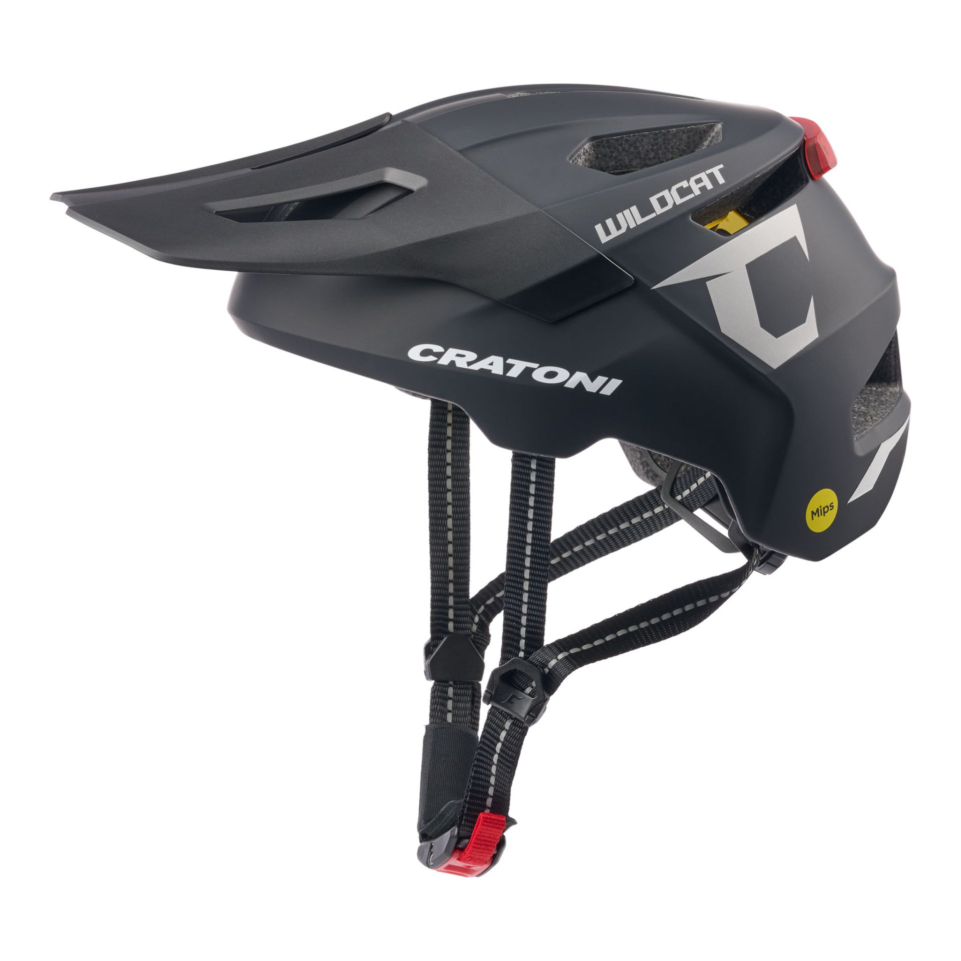 Detská prilba CRATONI WildCat MIPS Black Matt - S/M (49-56cm) 2025