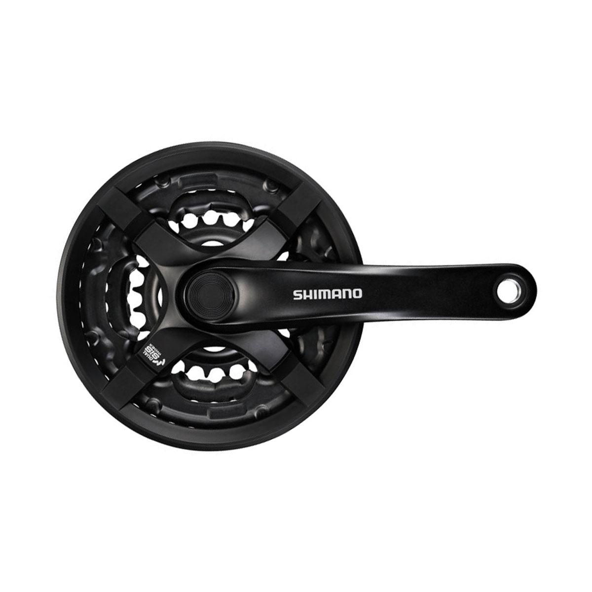 SHIMANO Stred TY501 170mm 42/34/24z. 6/7/8-k. čierny s krytom