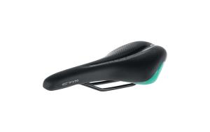 Sedlo CTM Charisma ierna/ bledo tyrkysov