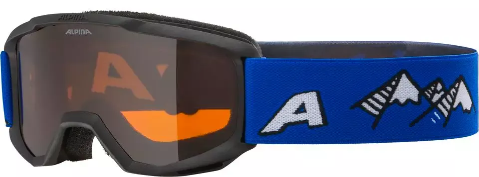 ALPINA Lyiarske okuliare detsk PINEY black blue matt/orange