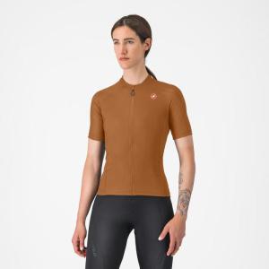 Dmsky cyklistick dres s krtkym rukvom Castelli 25053 LIBRA 2 295 karamel -S