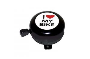 Zvonek I love my bike, oce/ierny