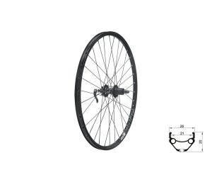 Zapleten koleso zadn KLS DRAFT DSC R, 27,5", black