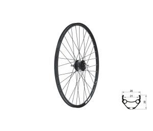 Zapleten koleso predn KLS DRAFT Dynamo DSC, 28/29", black