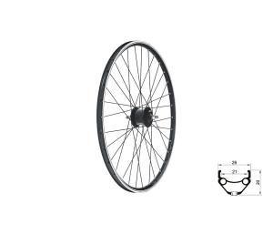 Zapleten koleso predn KLS DRAFT Dynamo V-brake, 28/29", black
