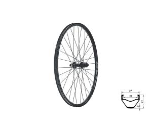 Zapleten koleso zadn KLS MADMAX DSC R, 28/29", black