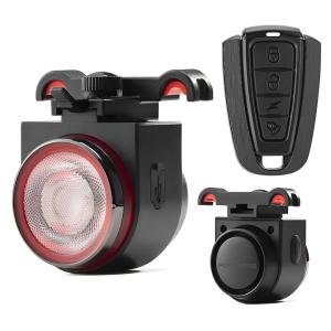 Alarm Rockbros so smart svetlom na bicykel 115 dB, IPX5, �ierny