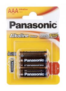 Batria alkalick PANASONIC mikrotukov AAA LR03 (4ks)