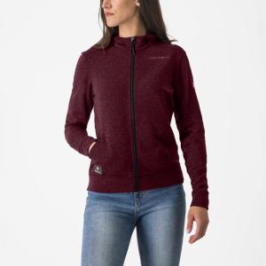 Castelli 23561 MILANO 2 FULL ZIP W FLEECE 625 tmavo bordov -S