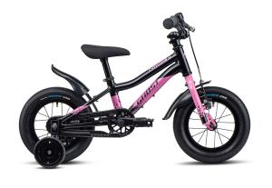 GHOST Powerkid 12 Metallic Black/Pearl Pink Gloss (90-110cm) 2025