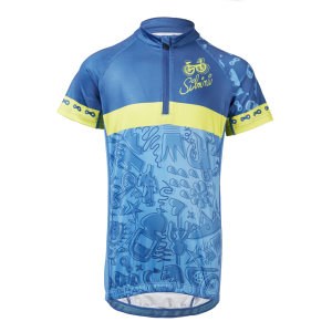 Silvini cyklo dres Scrivia CD1434 blue/lime 122-128