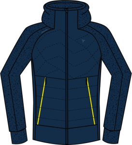 Silvini primaloft mikina Dirilo MJ1310 navy L