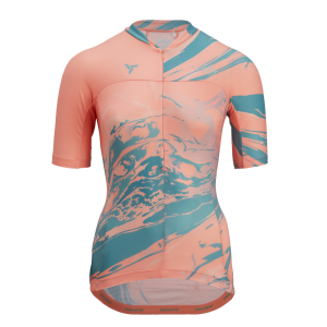 Silvini cyklo dres Catirina WD1621 coral/green XS