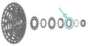 SHIMANO Pastorok 11z. pre CS-LG700 Linkglide