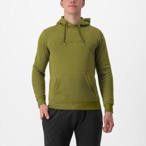 Castelli 23559 LOGO HOODIE 346 defender zelen -M
