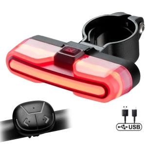 Svetlo zadn RockBros so smerovkami, 5 Funkci, IPX6, USB nabjanie, s USB kblom.