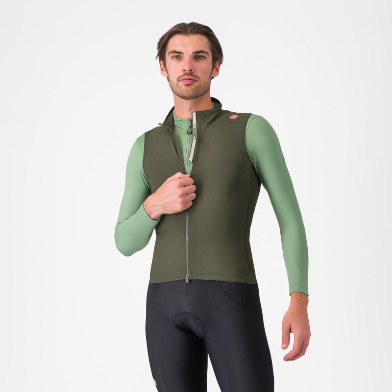 Castelli 24509 ESPRESSO VEST 309 tmavá zelená -XL